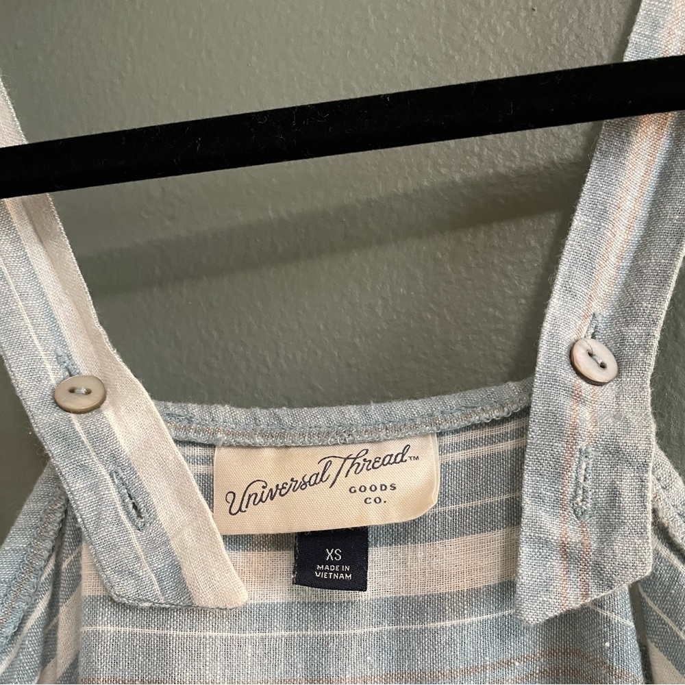 Button Front Linen Sundress - Picture 4 of 7